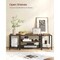 58 Inch TV Stand with Open Shelves, Media Console Table with Storage and Steel Frame for Living Room Bedroom Entertainment Setup